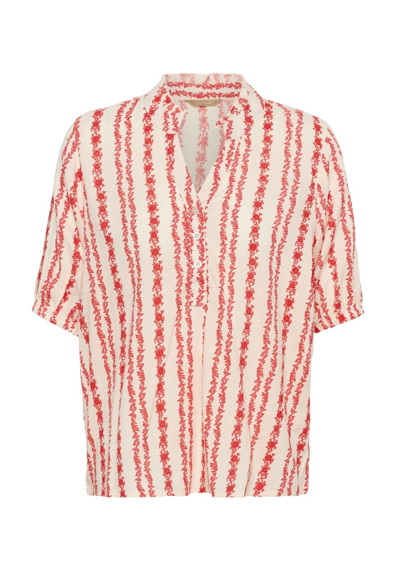 Culture CUHOLLIE - Blouse - coral white graphic/coral - Zalando.ie