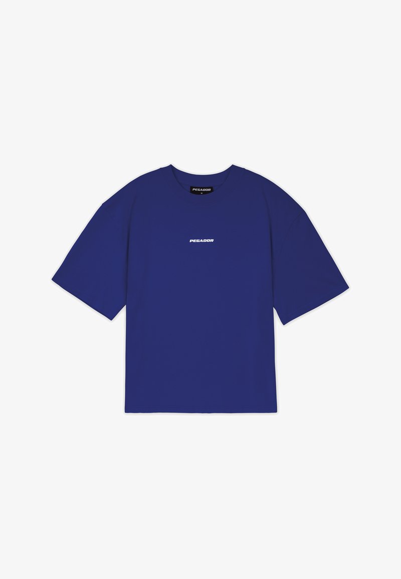 Pegador LOGO BOXY TEE - Základné tričko - washed endless blue