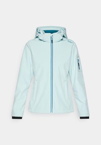 ZIP HOOD - Soft shell jacket - acqua