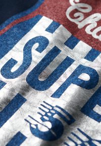 Superdry & Co GASOLINE WORKWEAR  - T-shirt imprimé - eclipse navy