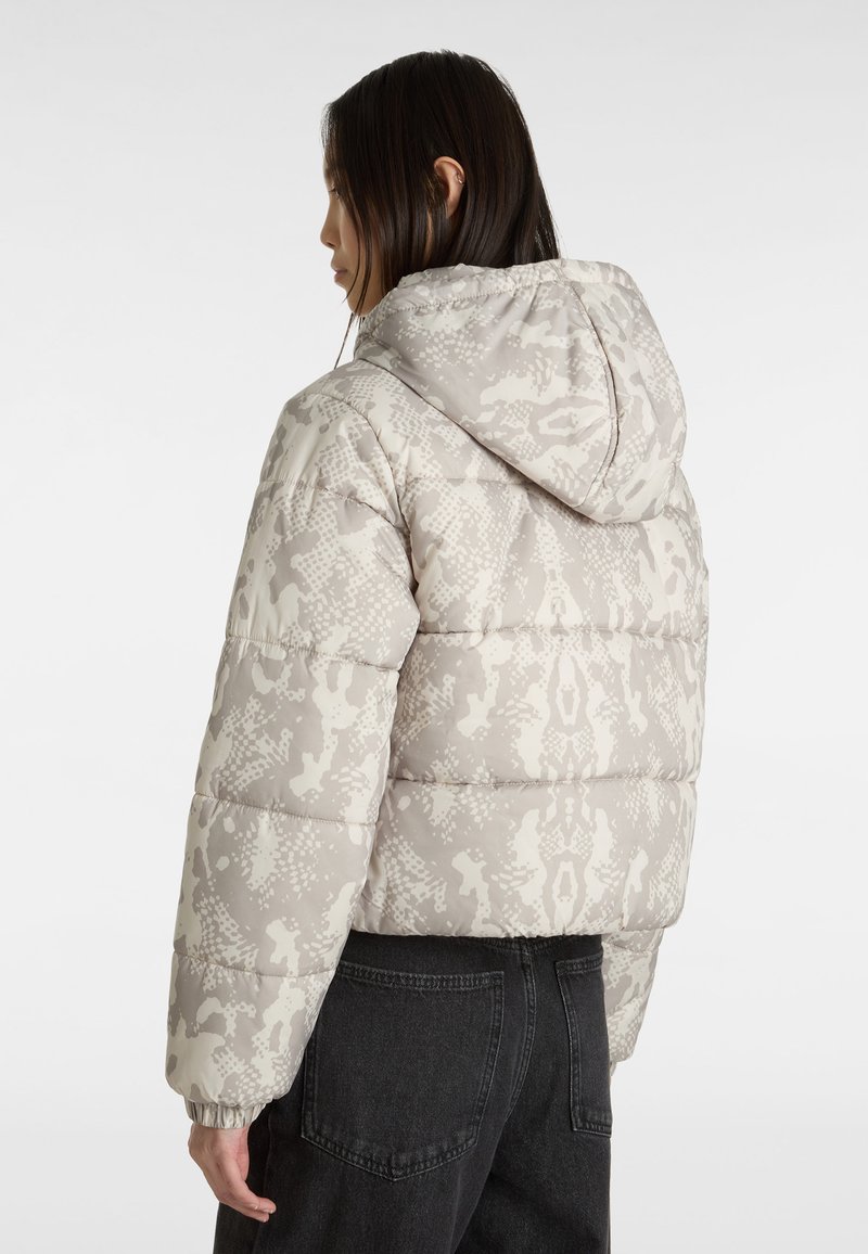 Vans HILLGATE CROPPED PUFFER - Zimní bunda - light grey