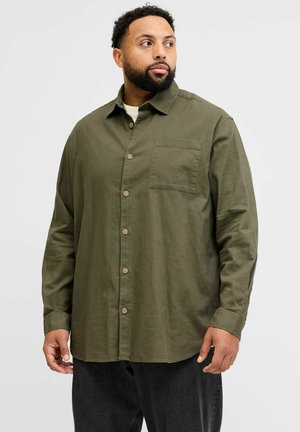 PLUS SIZE - Summer jacket - dusty olive