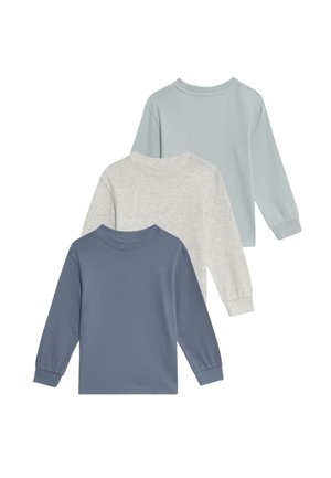 3PK WAFFLE  - Camiseta de manga larga - blue mix
