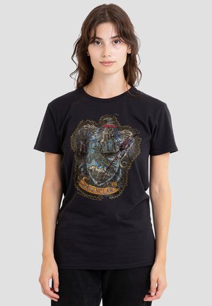 Cotton Soul, HARRY POTTER RAVENCLAW KNITTED PATCH  DAMAGED - Print T-shirt - black