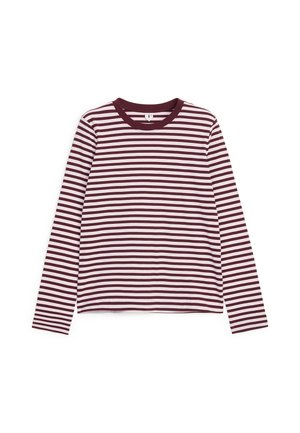 ARKET, ARKET IRIS SIGNATURE LONG-SLEEVE T-SHIRT - T-shirt à manches longues - pink burgundy
