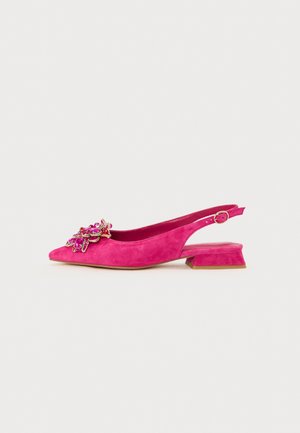 Slingback-ballerinasko - fuxia