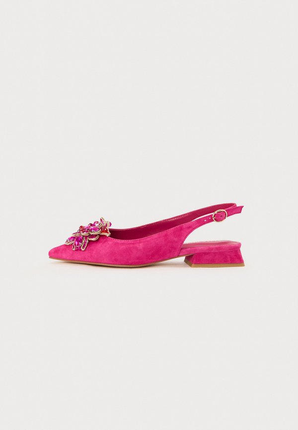 Slingback ballet pumps - fuxia