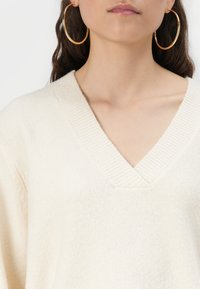 Vero Moda VMBOOM V NECK VER - Jumper - birch melange