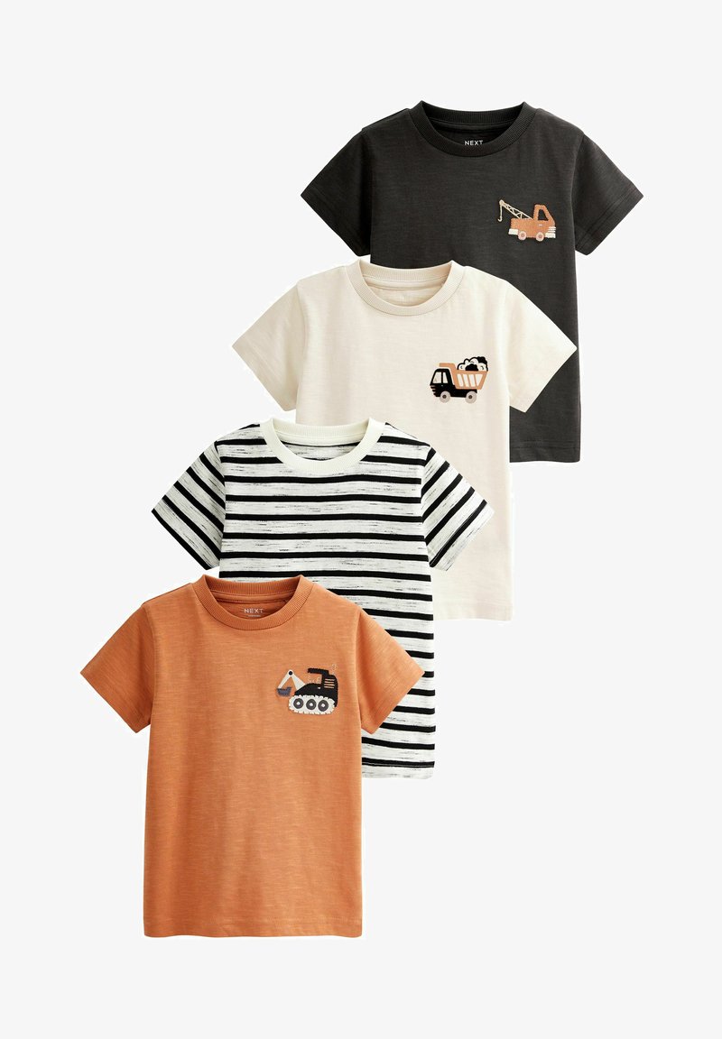 Next CHARACTER SHORT SLEEVES 4 PACK STANDARD - Print T-shirt - monochrome