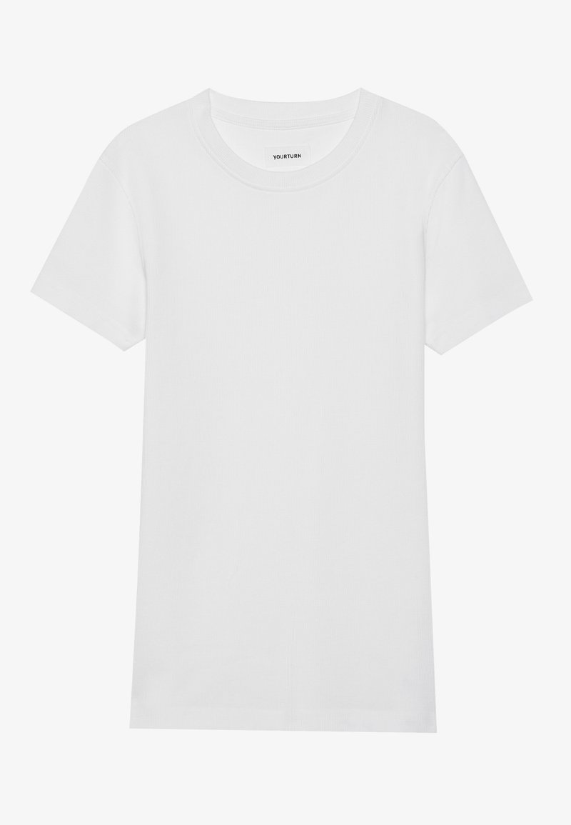 YOURTURN T-shirt basic wit YOURTURN T-shirt basic wit