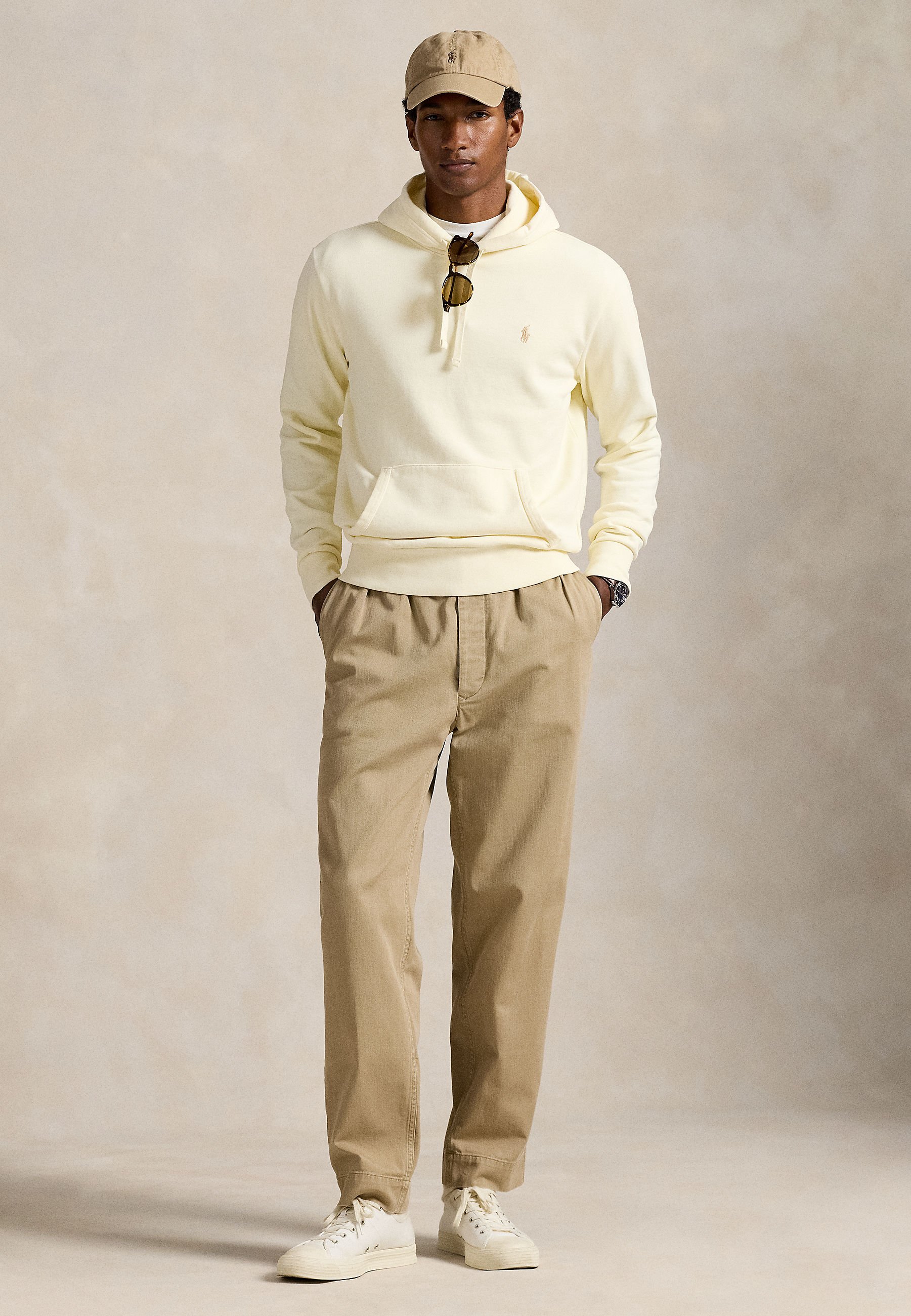 Polo Ralph Lauren LONG SLEEVE - Hoodie - clubhouse cream/off-white