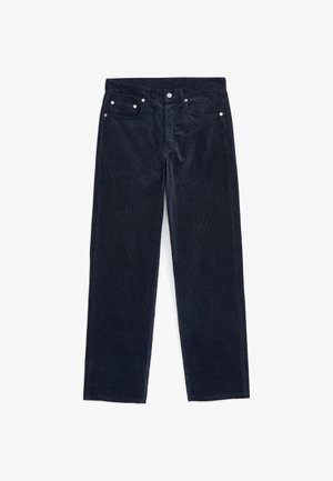 ARKET, ARKET OCEAN LOOSE STRAIGHT CORDUROY TROUSERS - Tygbyxor - dark blue