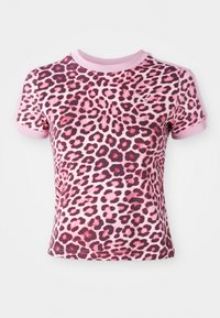 LEO LUXE SLIM TEE - T-shirt print - poised pink/ruby shimmer