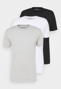 Denim Project - 3 PACK - T-shirt - bas - black/white/grey Miniatyrbild 1