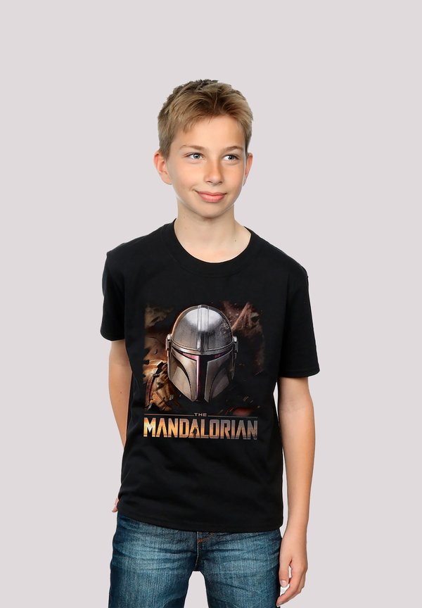 STAR WARS THE MANDALORIAN HELM  PREMIUM KRIEG DER STERNE FAN ME - T-Shirt print