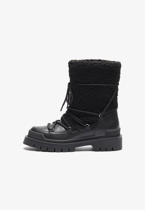 LEATHER - Stivali da neve  - black