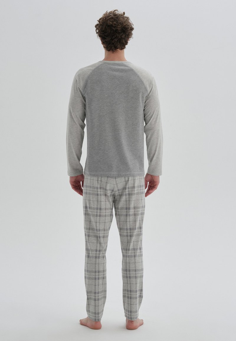 Herren Pyjamas | DAGI Nachtwäsche Set grey/grau - RE60587 Herren Pyjamas | DAGI Nachtwäsche Set grey/grau - RE60587
