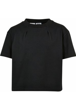 PLEAT  - Lihtne T-särk - black