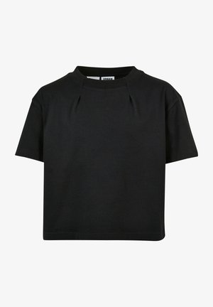 PLEAT  - Basic T-shirt - black