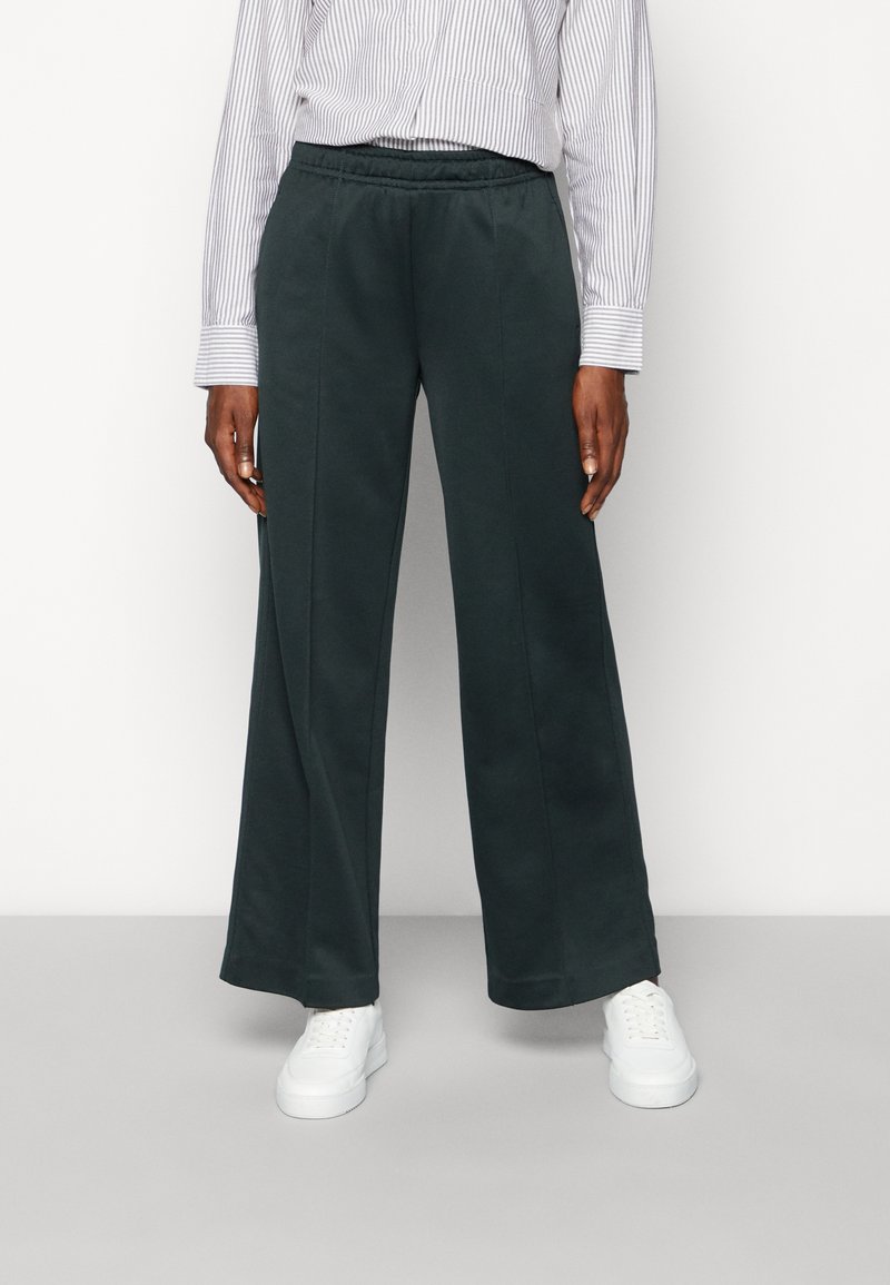 Marc O'Polo TAILORED TRACK PANTS WIDE LEG Pantaloni sportivi night