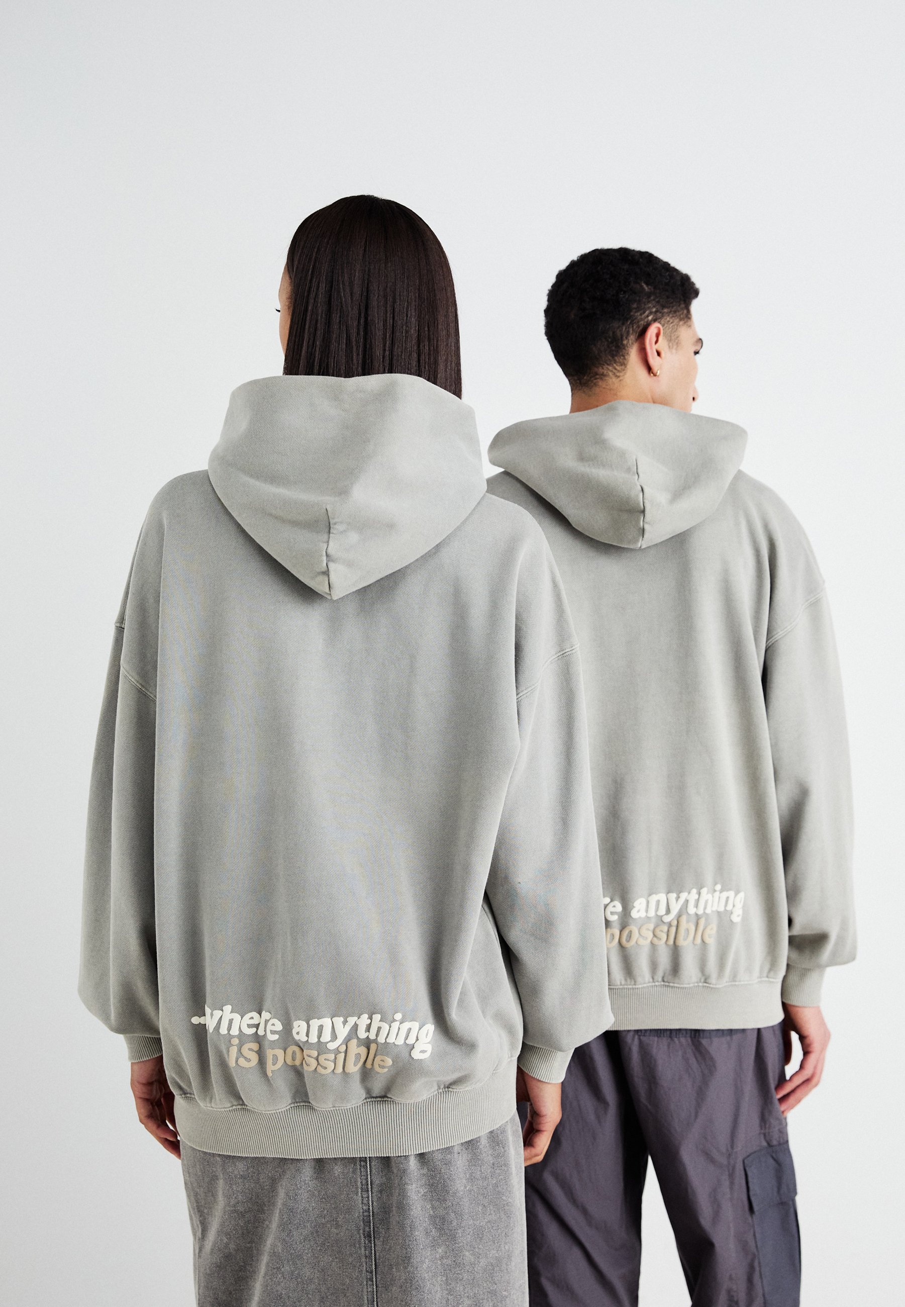 Only & Sons ONSRAIDEN WASHED HOODIE UNISEX - Hoodie - limestone