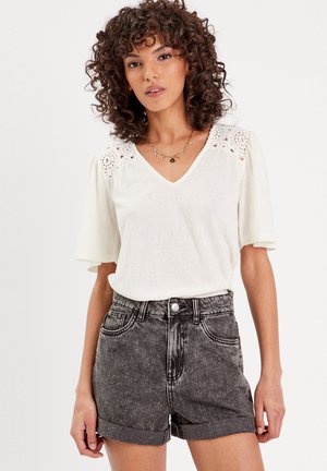 Cache Cache AVEC KURZEN ÄRMELN - Blouse - ecru