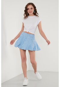 LELA ELASTIC WAIST - Mini krilo - baby blue