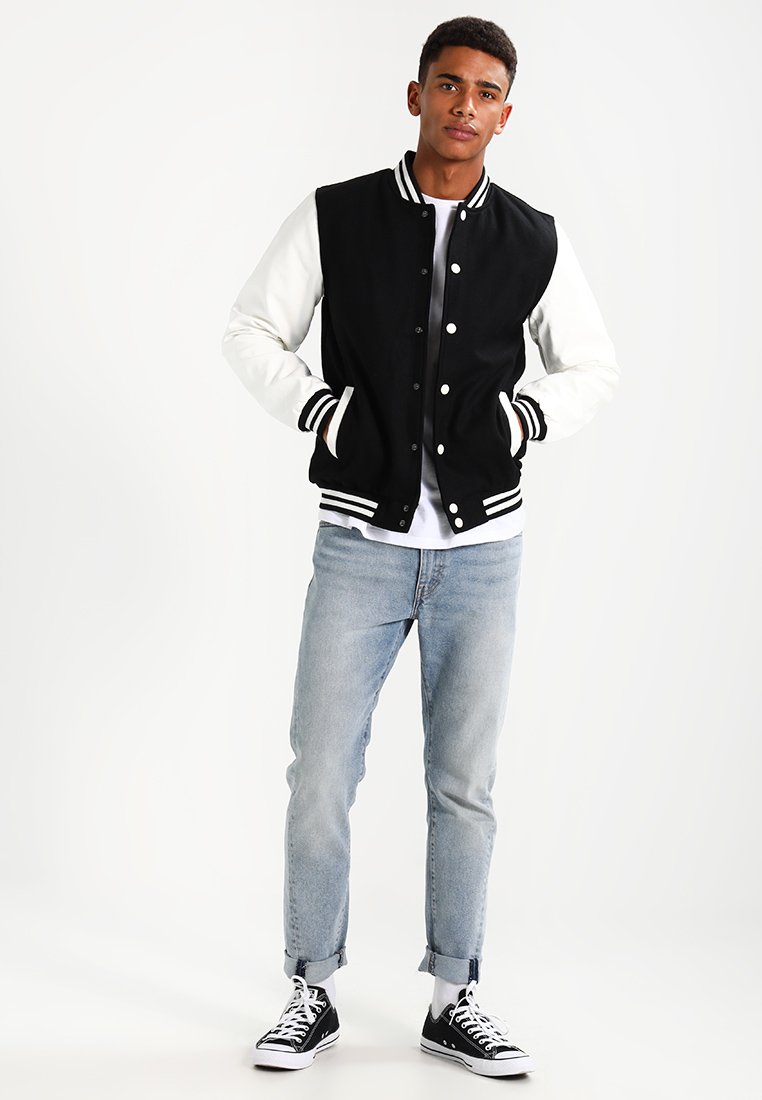 Urban Classics OLDSCHOOL COLLEGE Lett jakke black Urban Classics OLDSCHOOL COLLEGE Lett jakke black