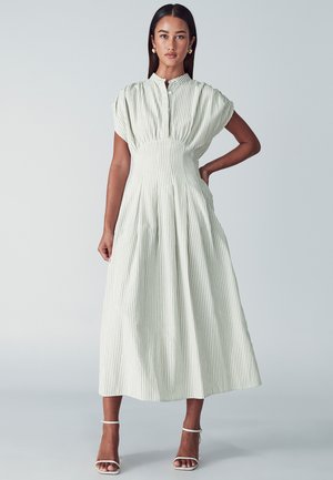 WILLA OTIS - Skjortekjole - sage stripe
