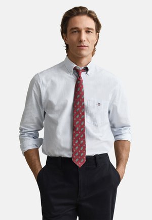 GANT REG OXFORD BANKER STRIPE  - Ing - light blue
