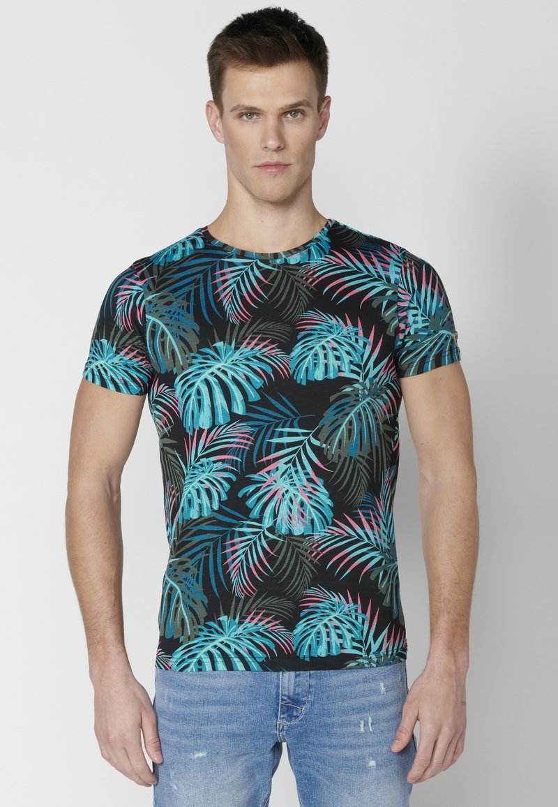 Koroshi SHORT SLEEVE  - Triko s potiskem - black