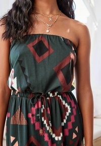 Next BANDEAU MIDI DRESS - Maksikleit - navy geo