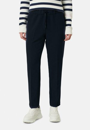 CIGARETTE- MIT LOGOBAND - Stoffhose - tiefblau