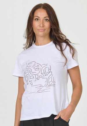 AYZA - Tricou cu imprimeu - cappuccino mix