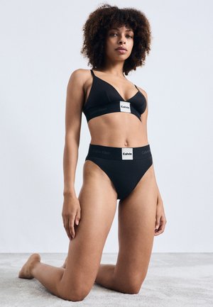 HIGH WAIST GRAPHIC - Slip - black