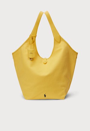 POLO PLAY CANVAS-LEATHER LARGE TOTE - Bolso shopping - collegiate yellow