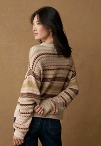 Next FAIRISLE STRIPE CREW NECK PETITE  - Pulóver - neutral