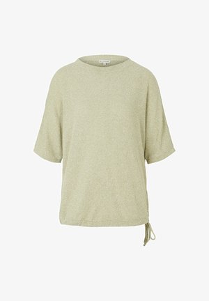 GEMUSTERTES - T-shirt con stampa - moderate olive melange
