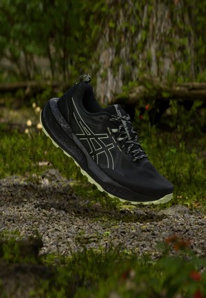 ASICS, GEL-SONOMA 8 - Обувки за бягане по пресечен терен - black/illuminate yellow