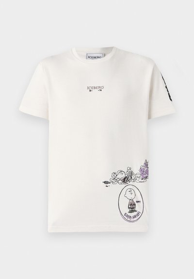 Iceberg Print T-shirt - vaniglia