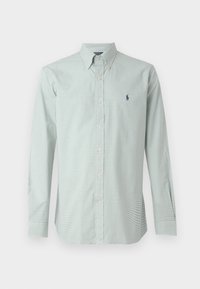 CUSTOM FIT GINGHAM STRETCH POPLIN SHIRT - Chemise - granite green/white