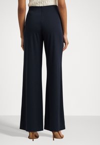 Lauren Ralph Lauren STRETCH JERSEY WIDE LEG PANT - Hlače - navy