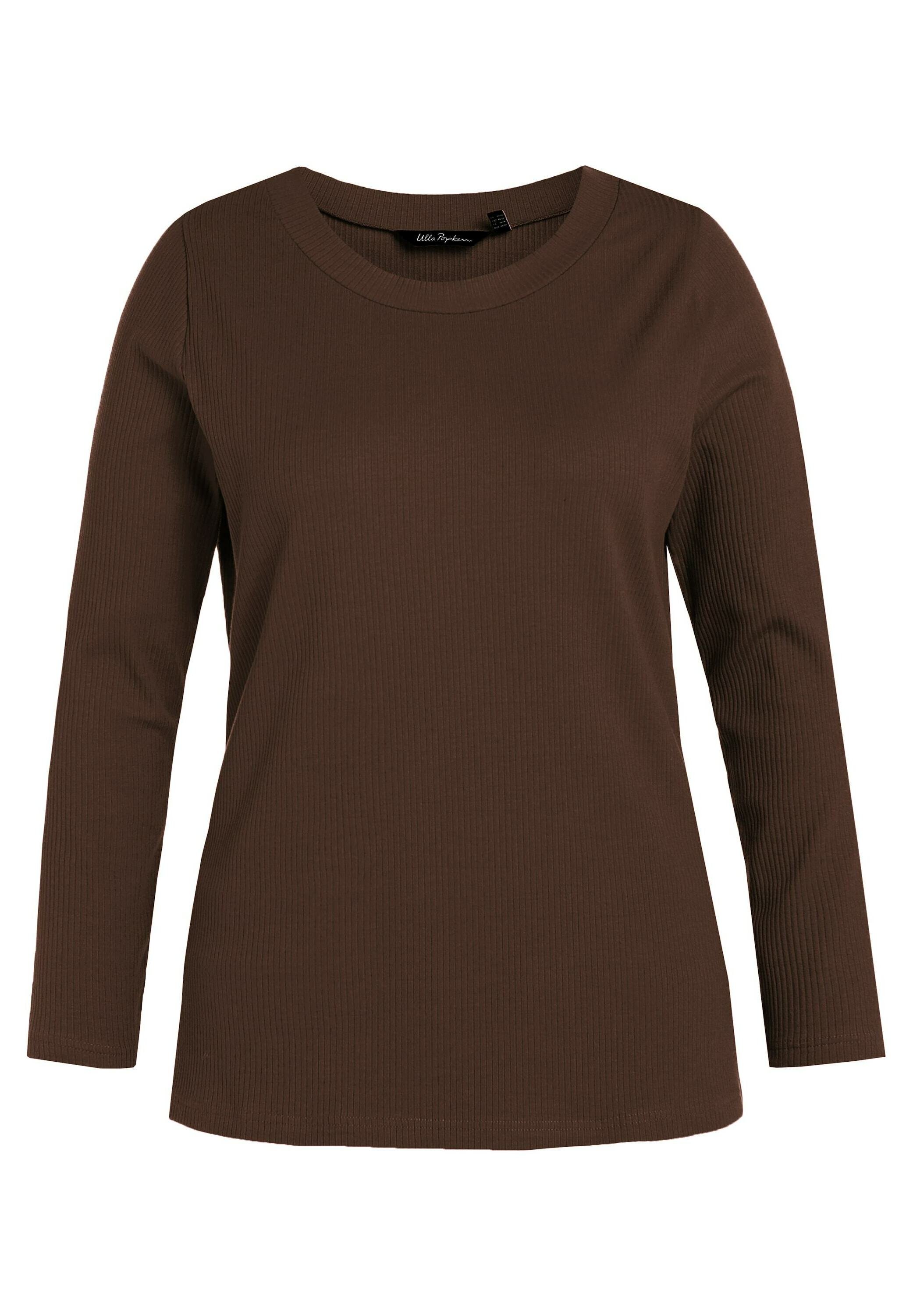 Ulla Popken CLASSI LANGARM - Longsleeve - mahonibruin/donkerbruin - Zalando .nl