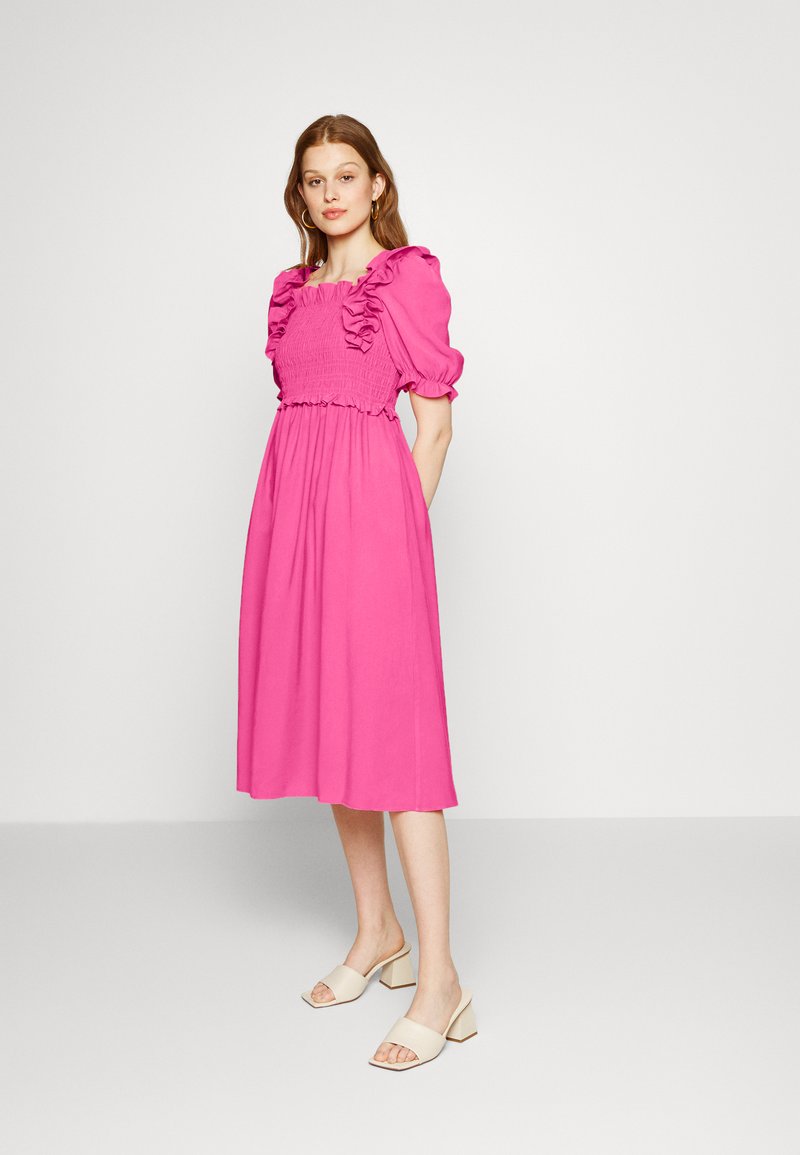 Damen Freizeitkleider | YAS YASALINGO MIDI DRESS Freizeitkleid shocking pink/pink - TP39354 Damen Freizeitkleider | YAS YASALINGO MIDI DRESS Freizeitkleid shocking pink/pink - TP39354