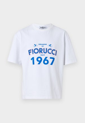 DREAMING PRINT BOXY UNISEX - Camiseta estampada - white