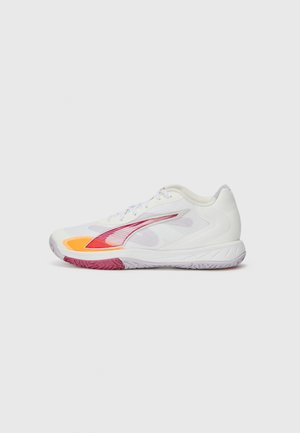 ACCELERATE TURBO 4 - Chaussures de handball - white/berry/lilac crush/heat fire