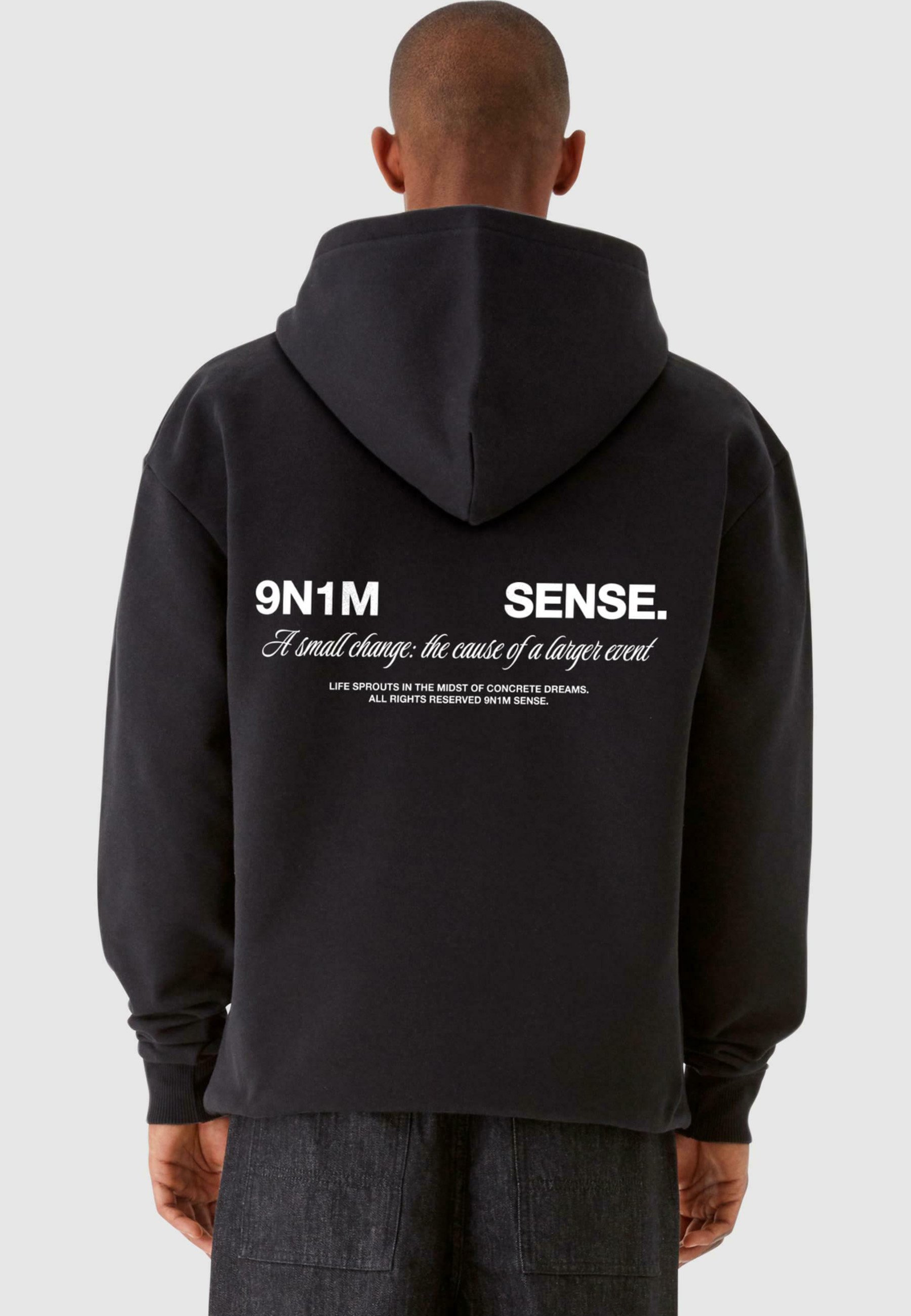 9N1M SENSE Hoodie - black/zwart - Zalando.nl
