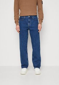 Calvin Klein Jeans 90S STRAIGHT - Ravne kavbojke - denim dark