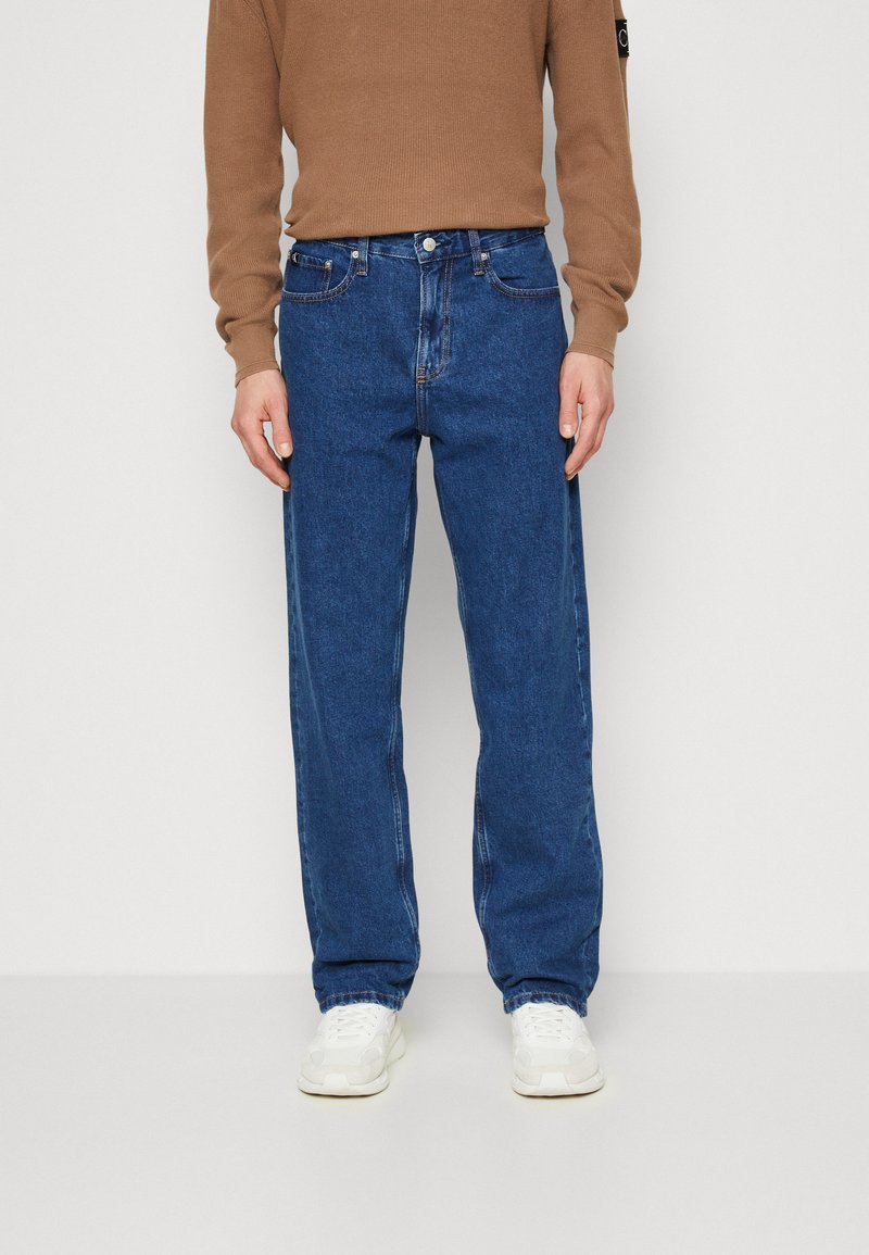 Calvin Klein Jeans 90S STRAIGHT - Ravne kavbojke - denim dark