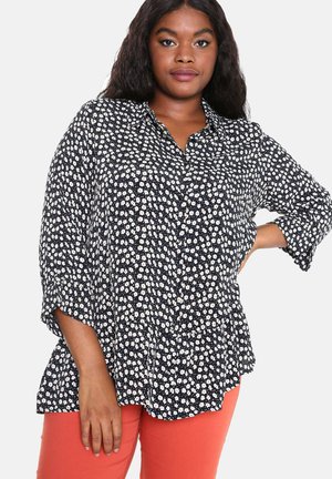 Button-down blouse - black